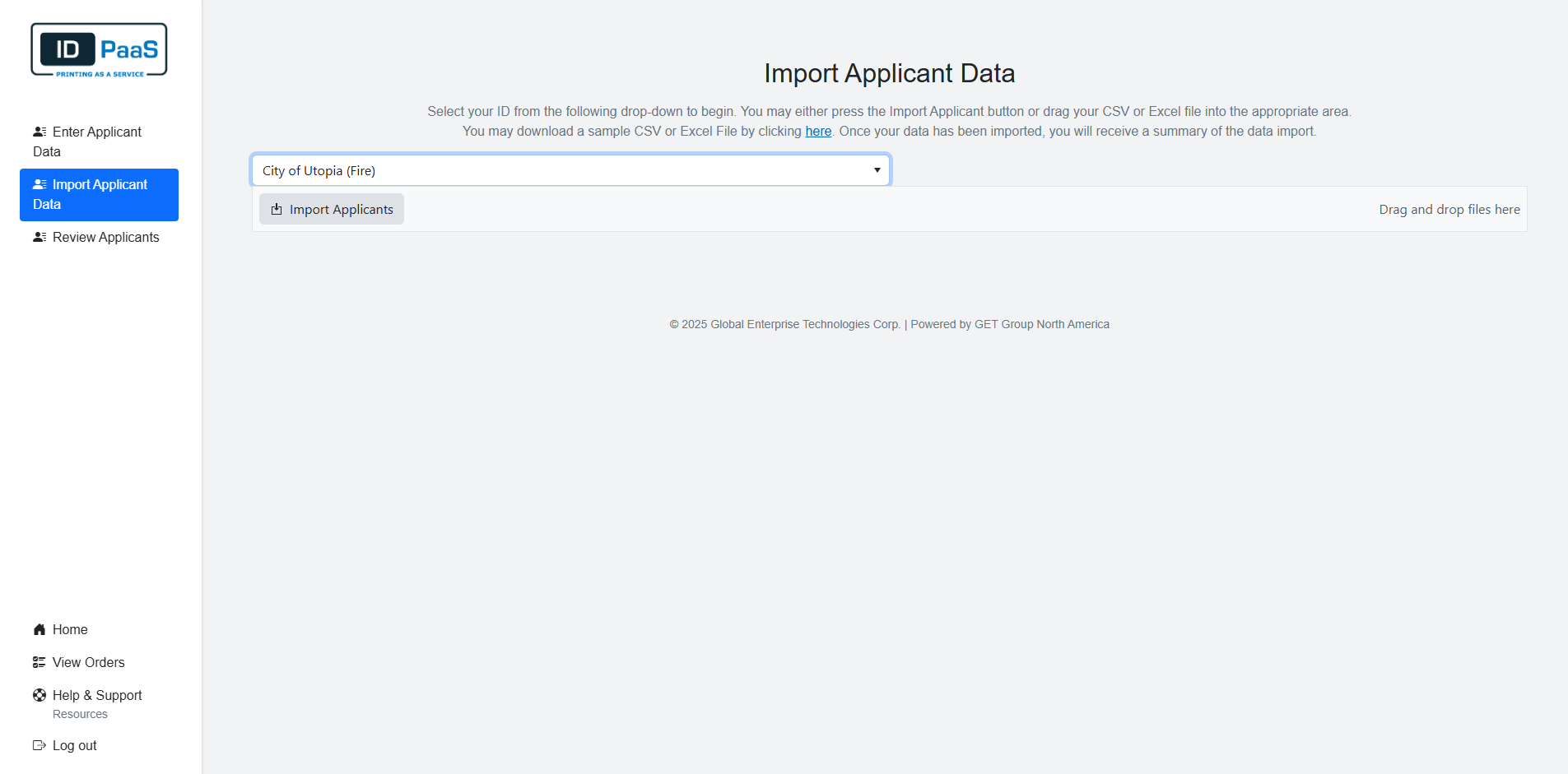 Import Applicants